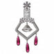CZ American Diamond Dangler Earrings
