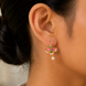 Traditional Marathi Gold Plated CZ Stone Bugadi Earrings