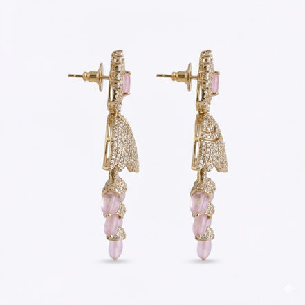 Peacock Design Mehendi Plated Dangle Earrings