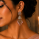 Peacock Design Mehendi Plated Dangle Earrings