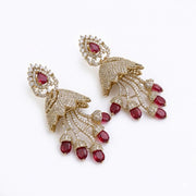 Peacock Design Mehendi Plated Dangle Earrings