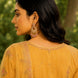 Mehendi Plated Chandelier Earrings with Stone Work