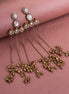Traditional Loop Mehendi Plated Earrings