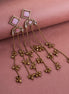 Square Loop Mehendi Plated Earrings