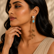 Traditional Mehendi Plated Earrings