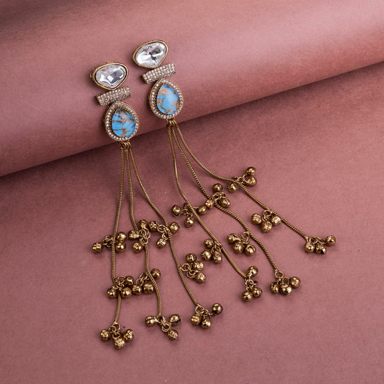 Traditional Mehendi Plated Earrings