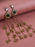 Traditional Floral Mehendi Plated Earrings