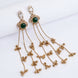 Traditional Floral Mehendi Plated Earrings