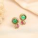 Classic Gemstone Gold Plated Earrings
