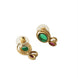 Classic Gemstone Gold Plated Earrings
