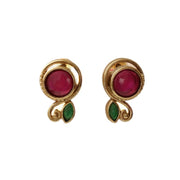 Classic Gemstone Gold Plated Earrings