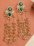 Ethnical Floral Enchnated Mehendi Plated Earrings