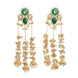 Ethnical Floral Enchnated Mehendi Plated Earrings