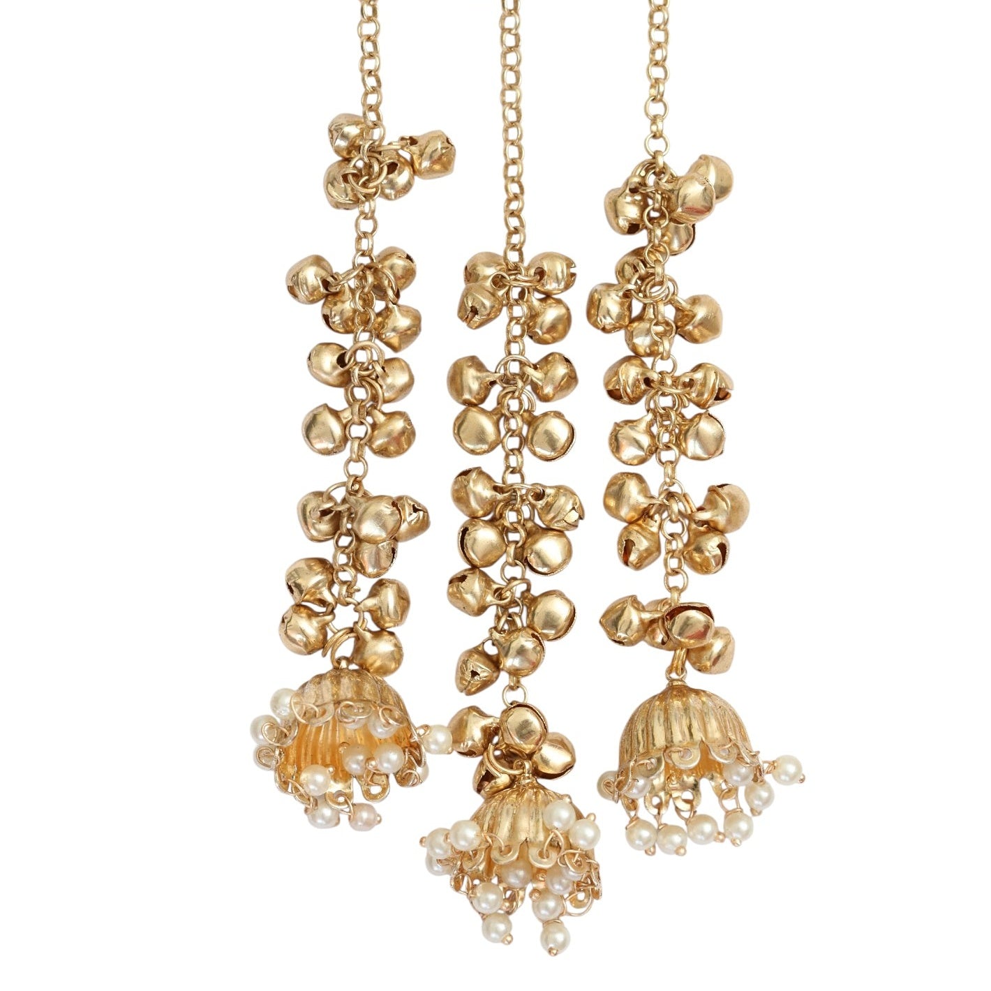 Ethnical Floral Enchnated Mehendi Plated Earrings