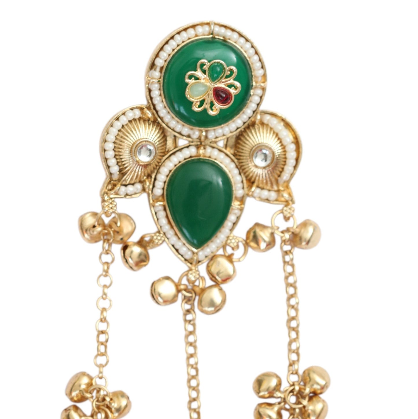 Ethnical Floral Enchnated Mehendi Plated Earrings