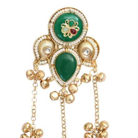 Ethnical Floral Enchnated Mehendi Plated Earrings