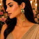 Ethnical Floral Enchnated Mehendi Plated Earrings
