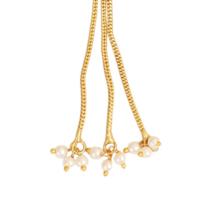 Spiral Gemstone Gold Plated Earrings