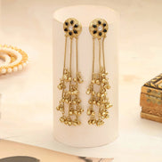 Bloom Petals Mehendi Plated Earrings