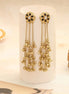 Bloom Petals Mehendi Plated Earrings