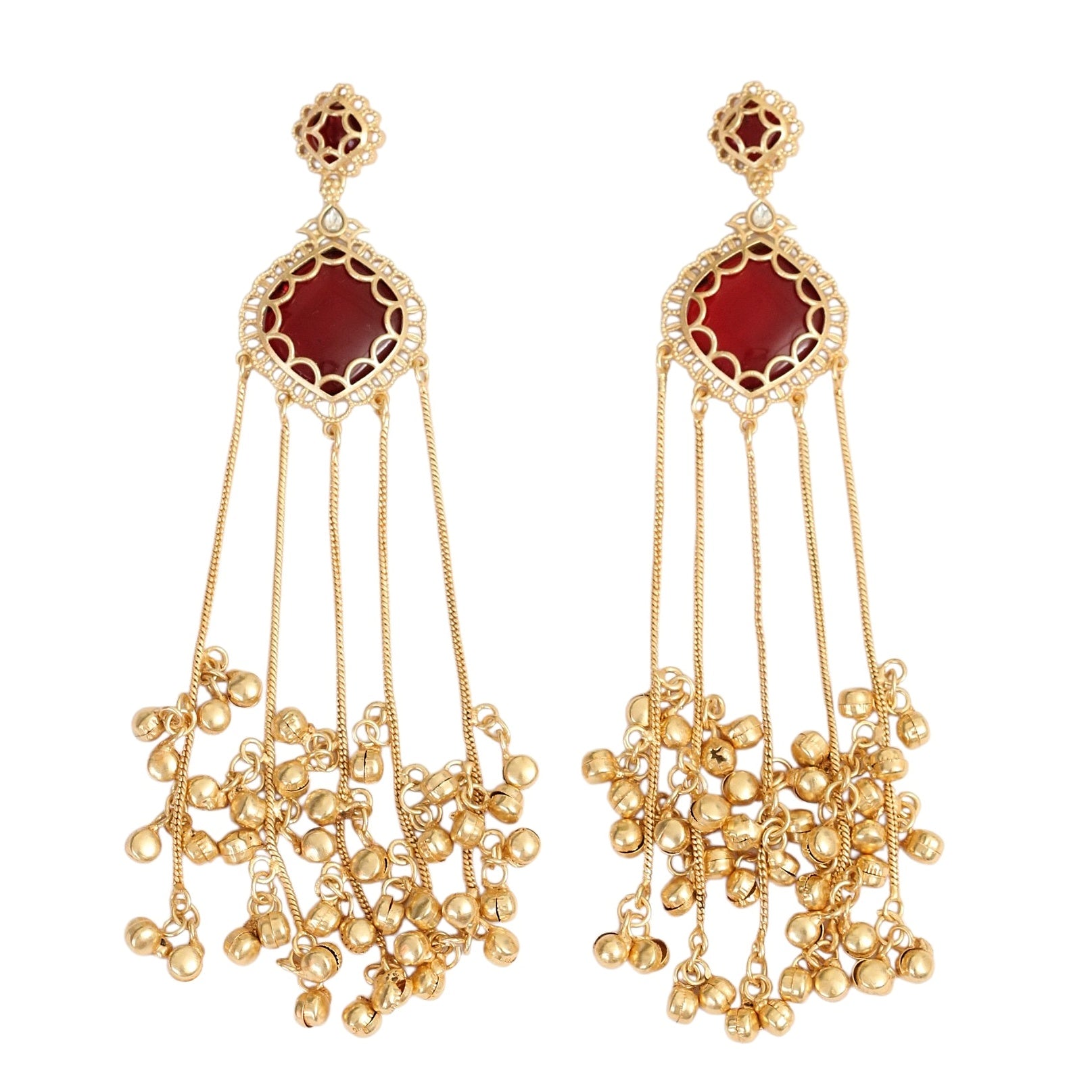 Luxury Cascading Gold Plated Earrings