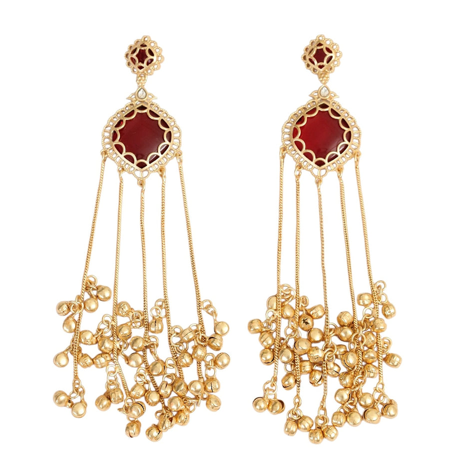 Luxury Cascading Gold Plated Earrings