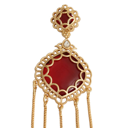 Luxury Cascading Gold Plated Earrings