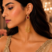 Luxury Cascading Gold Plated Earrings