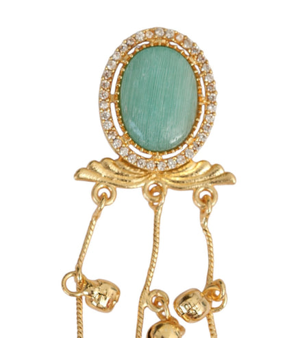Oval Loop Gold Plated Earrings