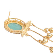 Oval Loop Gold Plated Earrings
