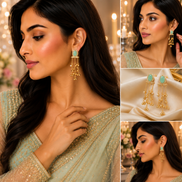 Oval Loop Gold Plated Earrings