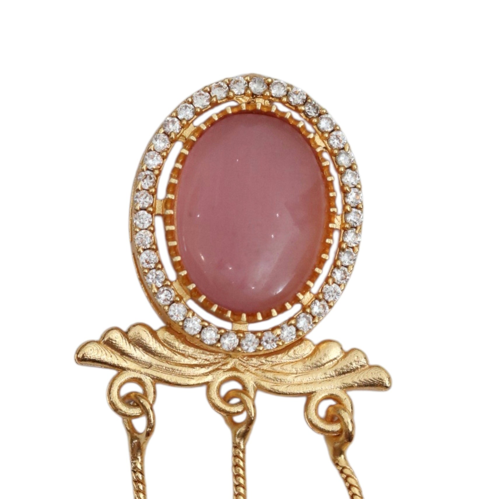 Oval Loop Gold Plated Earrings