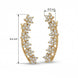 Mehendi Plated Floral Crystal Ear Cuffs