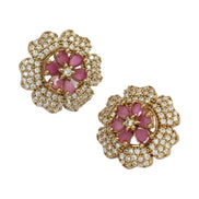 Floral Enchanted Mehendi Plated Changeable Earrings