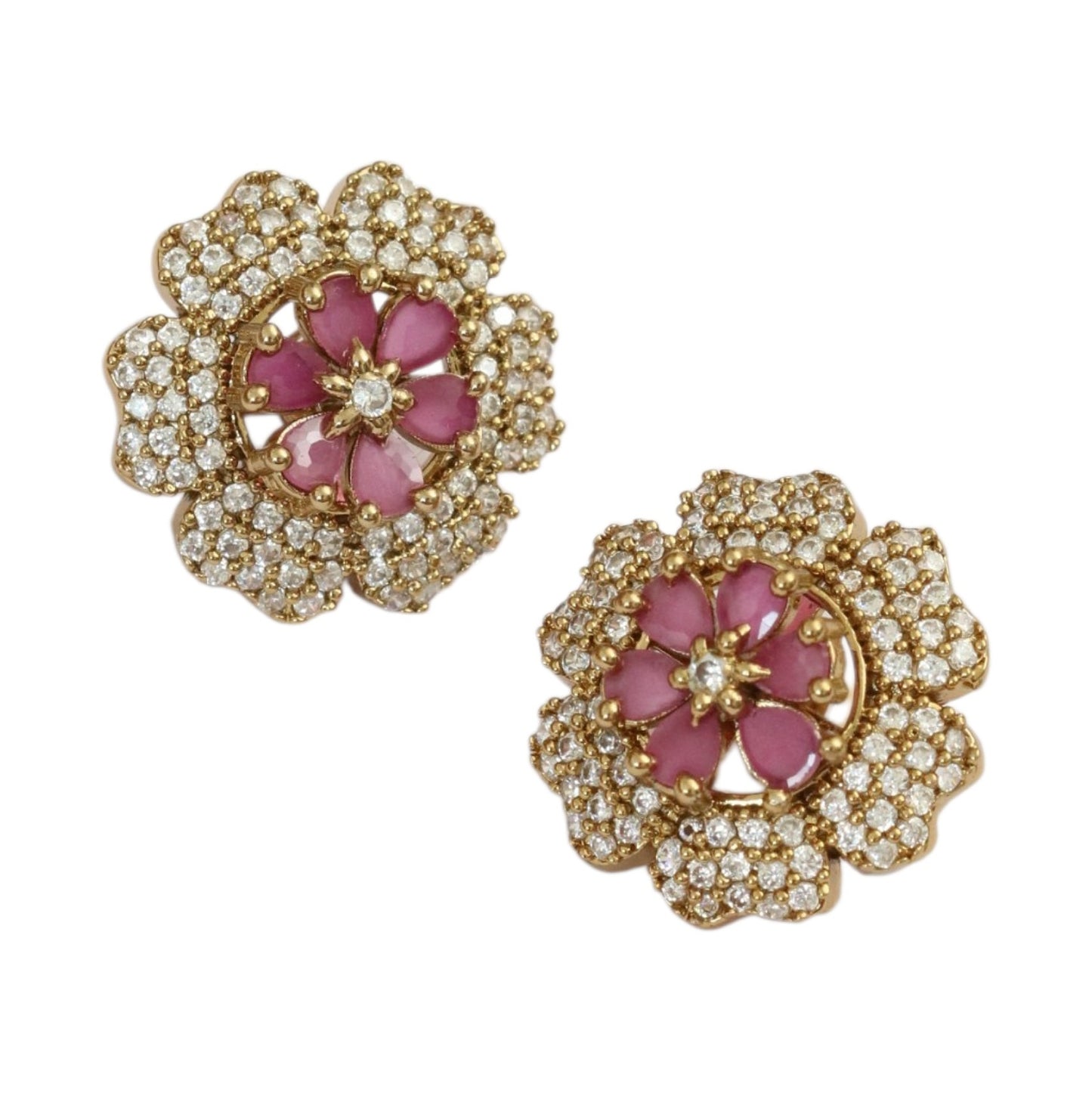 Floral Enchanted Mehendi Plated Changeable Earrings