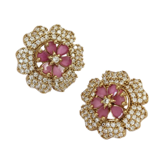 Floral Enchanted Mehendi Plated Changeable Earrings