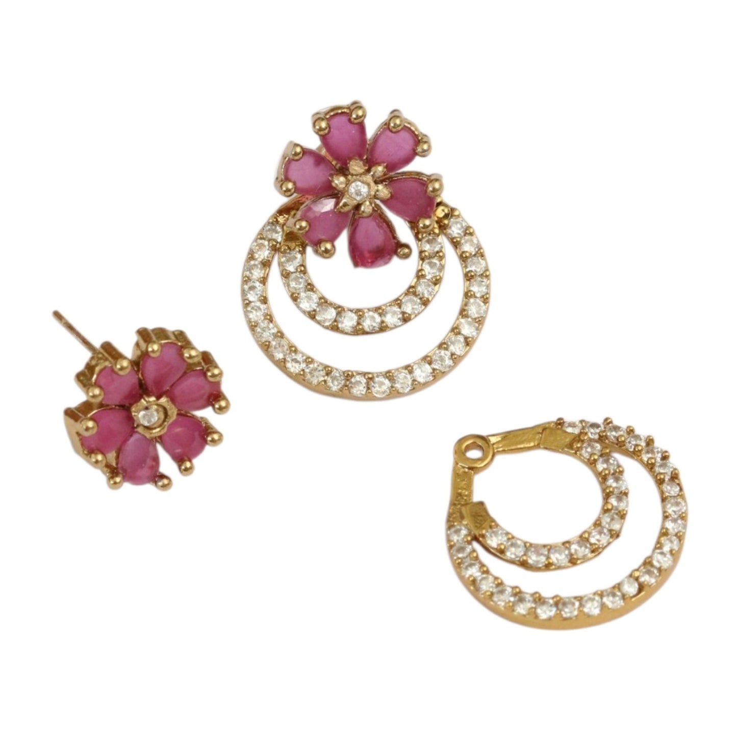 Glorious Floret Mehendi Plated Changeable Earrings