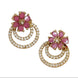 Glorious Floret Mehendi Plated Changeable Earrings