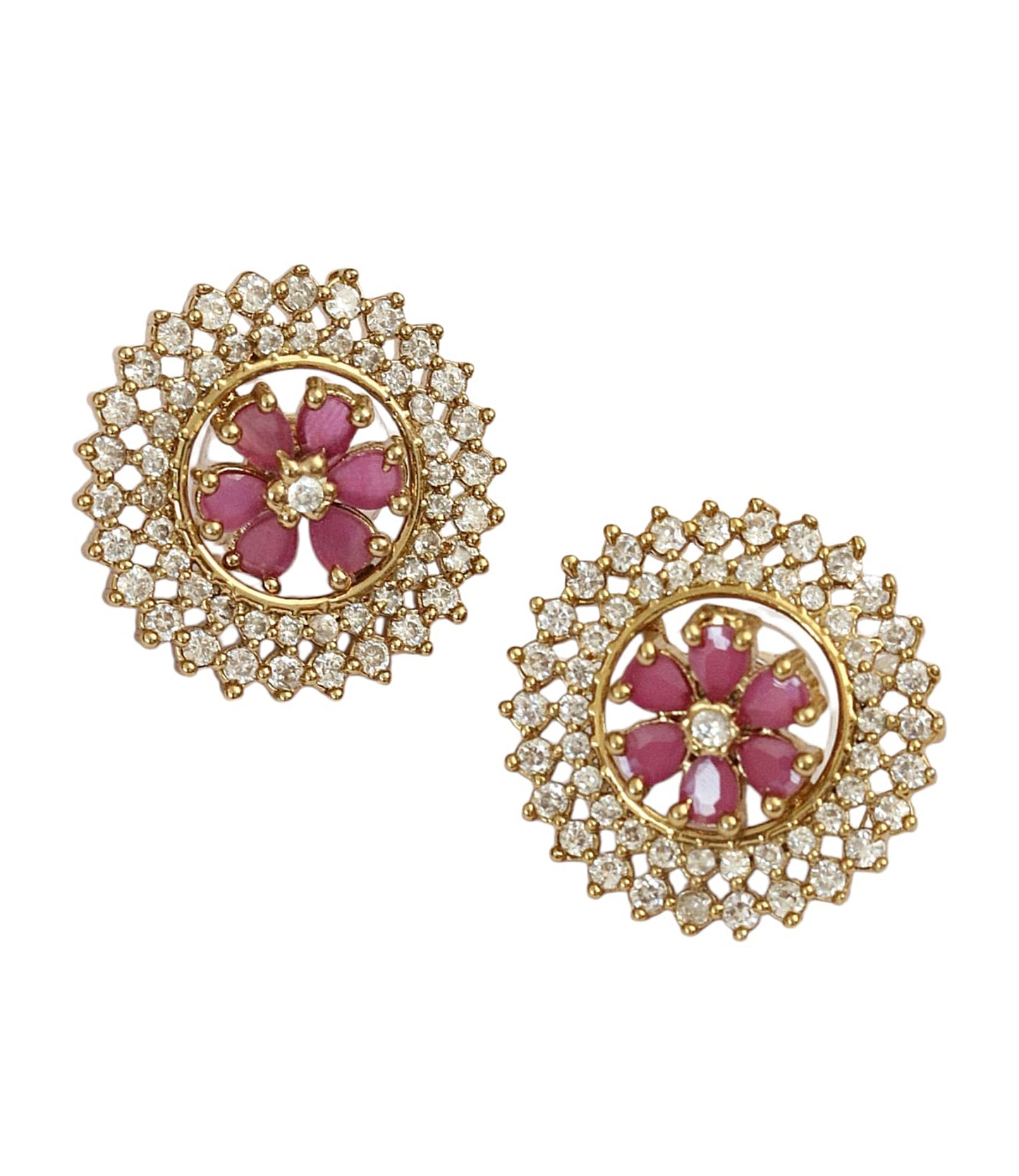 Floral Enchnated Mehendi Plated Changeable Earrings