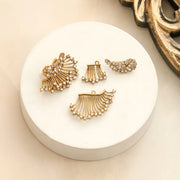 3-in-1 Wings AD Detachable Jacket Earrings