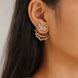 3-in-1 Wings AD Detachable Jacket Earrings