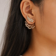 3-in-1 Wings AD Detachable Jacket Earrings