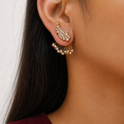 3-in-1 Wings AD Detachable Jacket Earrings
