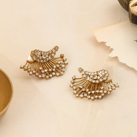 3-in-1 Wings AD Detachable Jacket Earrings