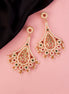Chandbali Beaded Gold Plated Earrings