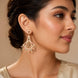 Chandbali Beaded Gold Plated Earrings