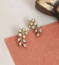 Mehendi Plated Floral Leaf Ear Cuffs