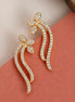 Gold Plated Graceful Floral Curve Ear Cuffs