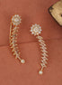 Gold Plated Elegant Floral Vine Ear Cuffs