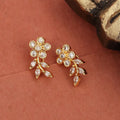 Gold Plated Floral Leaf Ear Cuffs
